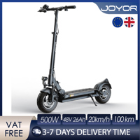 JOYOR Y8-S Electric Scooter 500W Motor 48V 26Ah Battery 20km/h Speed 100km Range 10'' Tires Foldable Adult E-Scooters