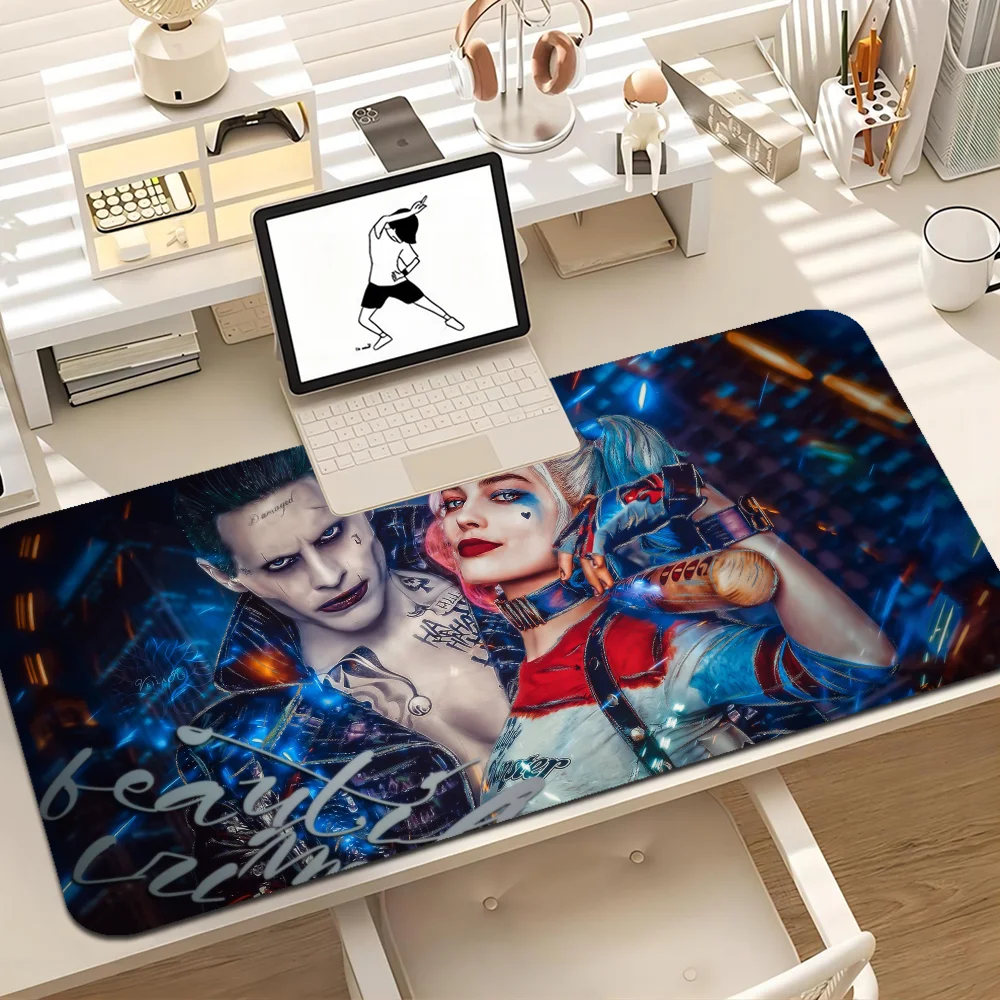 J-JokerES-Harley-Quinn Anti-Slip PC Gaming Mouse Pad Gamer Desk Mats Keyboard Pad Mause Pad Muismat