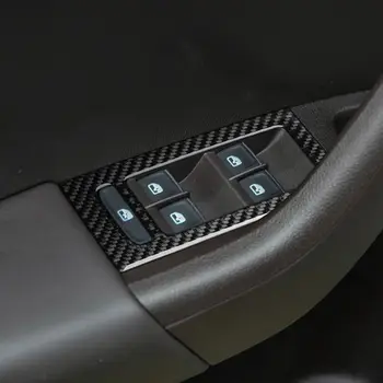 רכב סטיילינג סיבי פחמן רך מדבקות מגן סרט הילוך פנל לקצץ אביזרים לרכב עבור סקודה אוקטביה 2017 2018 2019 2020 2021 10 best sales פנים סקודה אוקטביה - №5