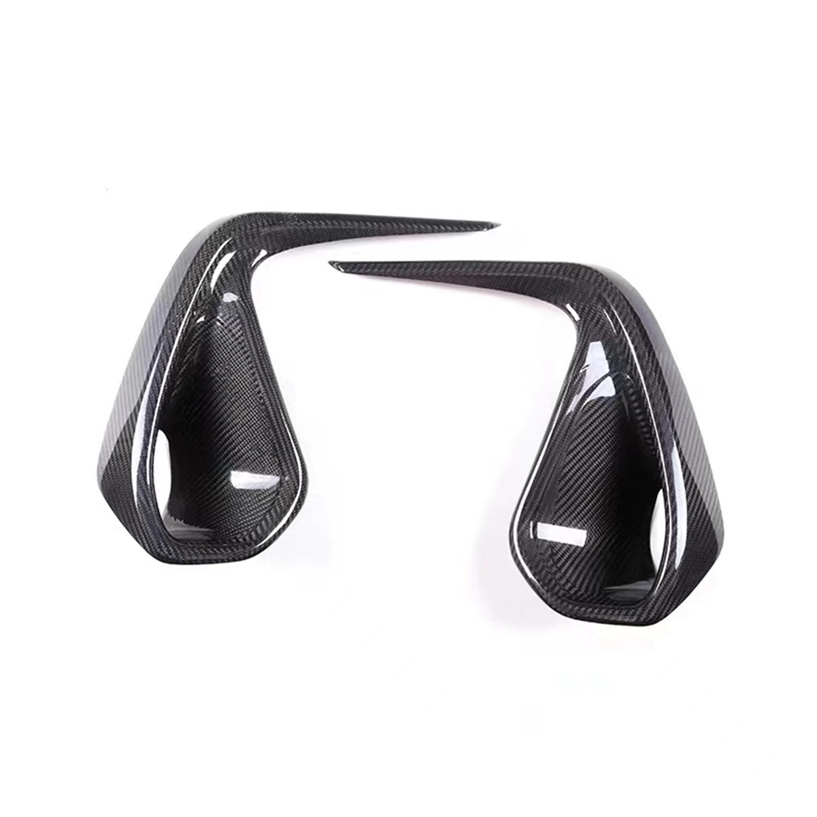 Pop For Subaru BRZ 2022-2023 Front Bumper Side Air Vent Outlet Cover Trim Real Carbon Fiber Fog Light Intake Frame Spoiler Split