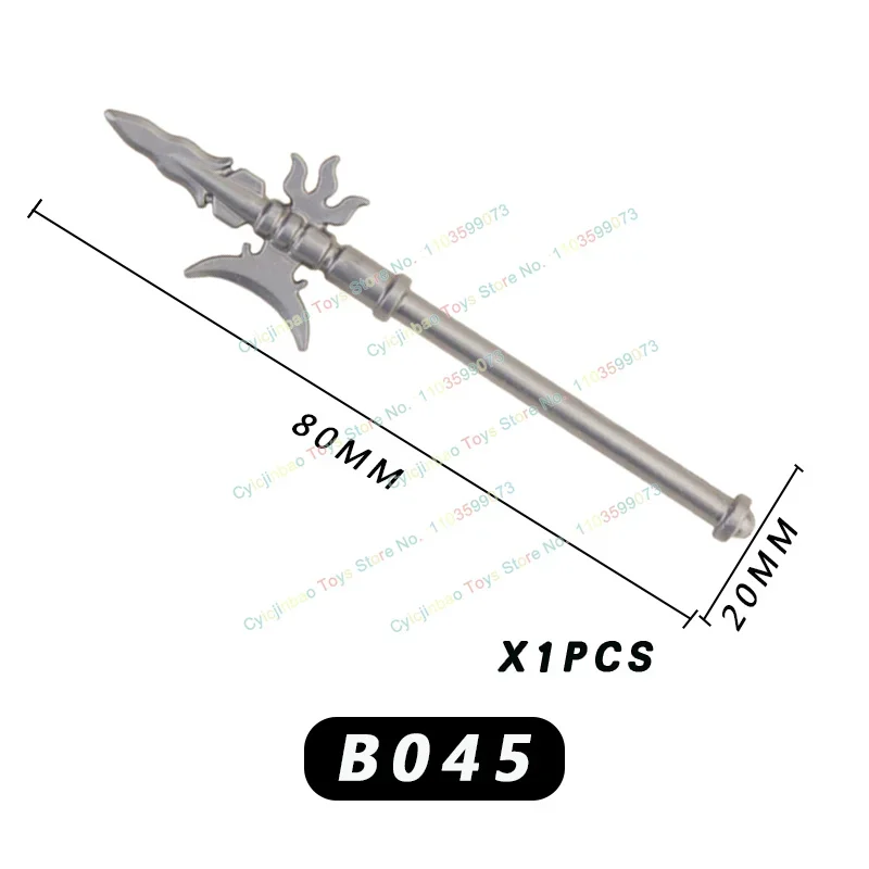 

Cavalry Shield Helmet Sword Accessories Medieval Military Building Blocks Knight Weapons Puzzle Toys for Children 5PCS PJT054