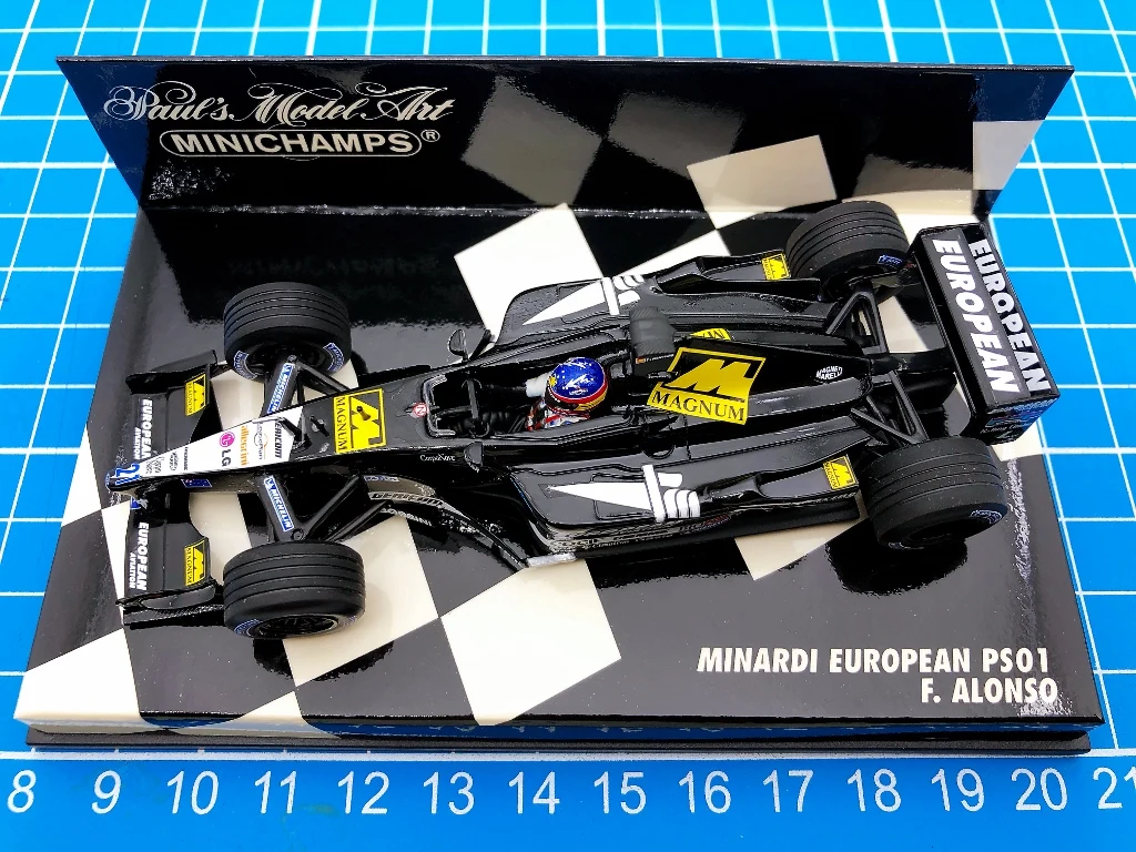 Minichamps 1:43 F1 PS01 2001 Fernando Alonso Simulation Limited Edition Resin Metal Static Car Model Toy Gift