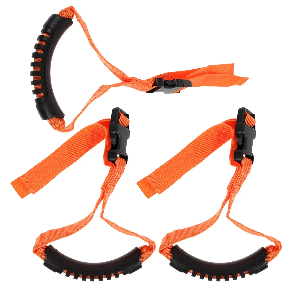 

3pcs Grab Handles Car Assist Handle Durable Nylon Pvc Stylish Automotive Safety Grip For Vehicle Interior Portable Roll Bar