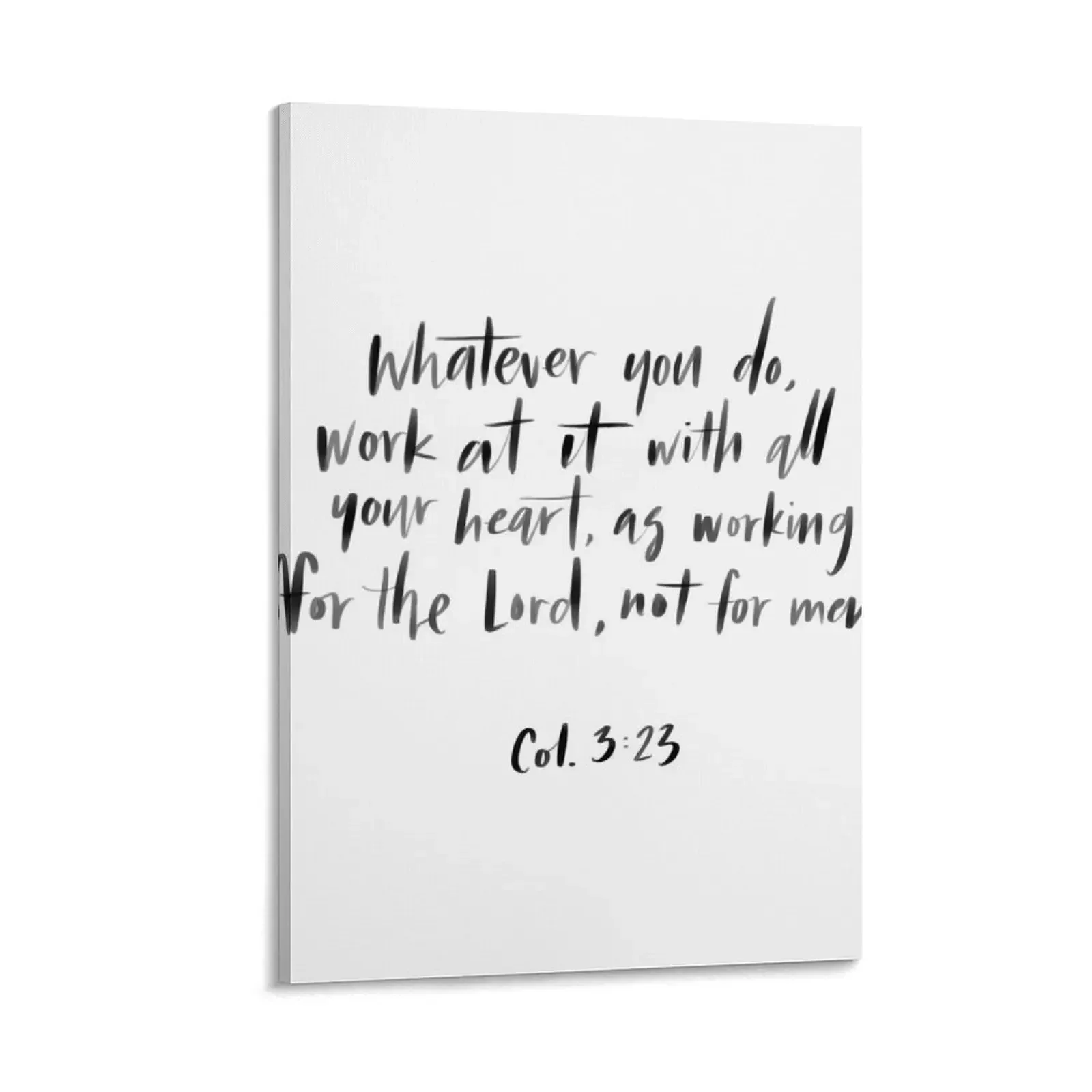 

Colossians 3:23 Canvas Painting canvas wall decoration posters japanese room decor decorative frames wall room