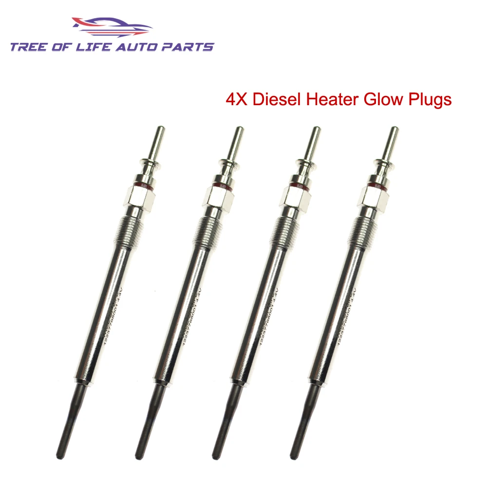 4x Diesel Heater Glow Plugs 12237798001 For Mini Clubman Countryman Roadster Paceman Cooper D SD 1.6 2.0 2010+ 12 23 8 572 135