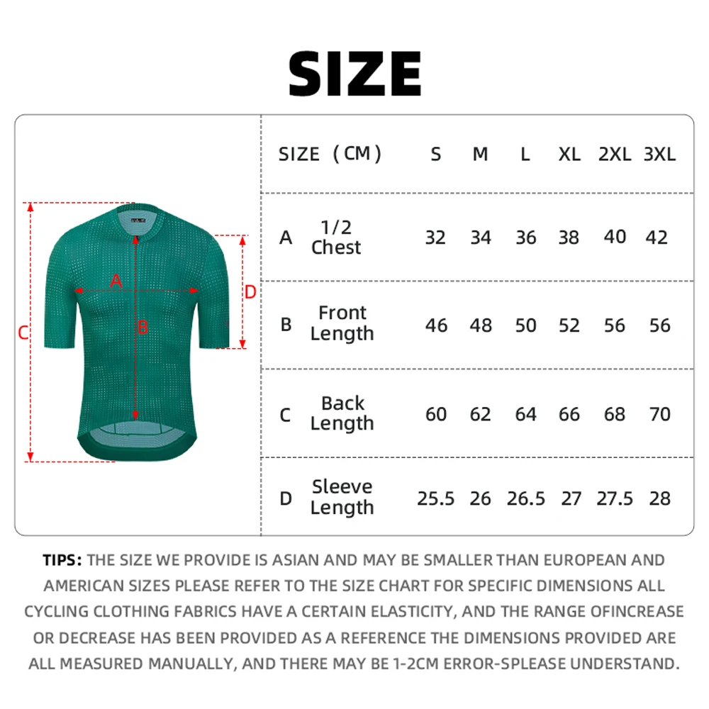 YKYWBIKE UPF 50+ Herren Kurzarm-Radtrikot Nahtloses Rennrad-Shirt Fahrrad MTB Langarm-Radkleidung Atmungsaktiv – Detail 1