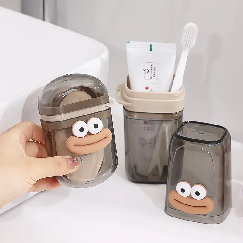 

Portable Travel Toothbrush Cup Cartoon Toothbrush Household Travel Camping Soap Box Toothbrush Toothpaste Mouthwash Cup Mug