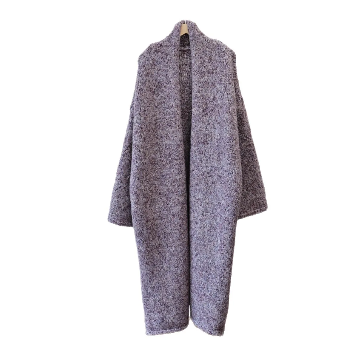 Women Long Cardigan Sweaters Solid Jumpers Openwork Knitted V Neck Long Sleeves Open Stitch Loose Y2k Casual Autumn Winter 2026