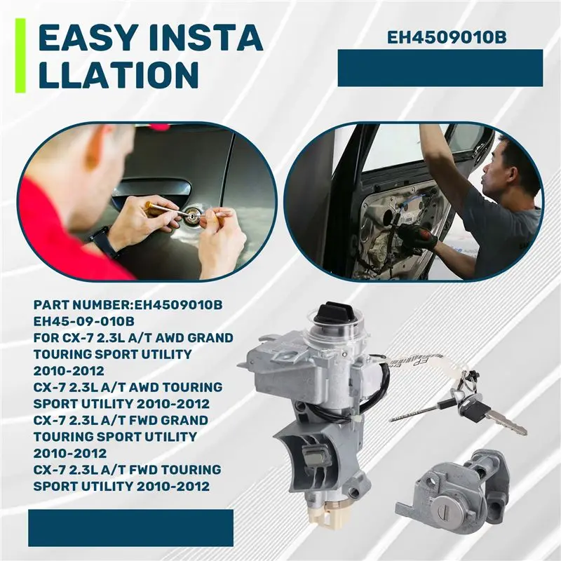 A53Q-EH45-09-010B Car Ignition Lock Set Smart Keyless For Mazda CX-7 ER 2010-2012 EH4509010B