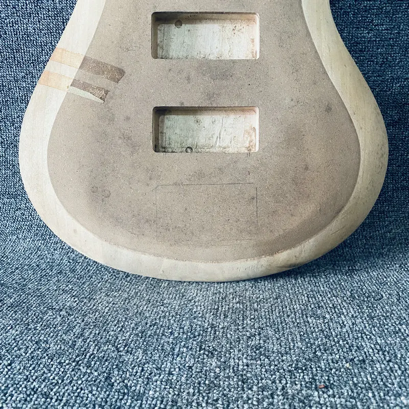 EB046 Electric Bass 5 or 6 String Version Unfinished Jazz Bass Body in Solid Basswood No Paints for Replace and DIY