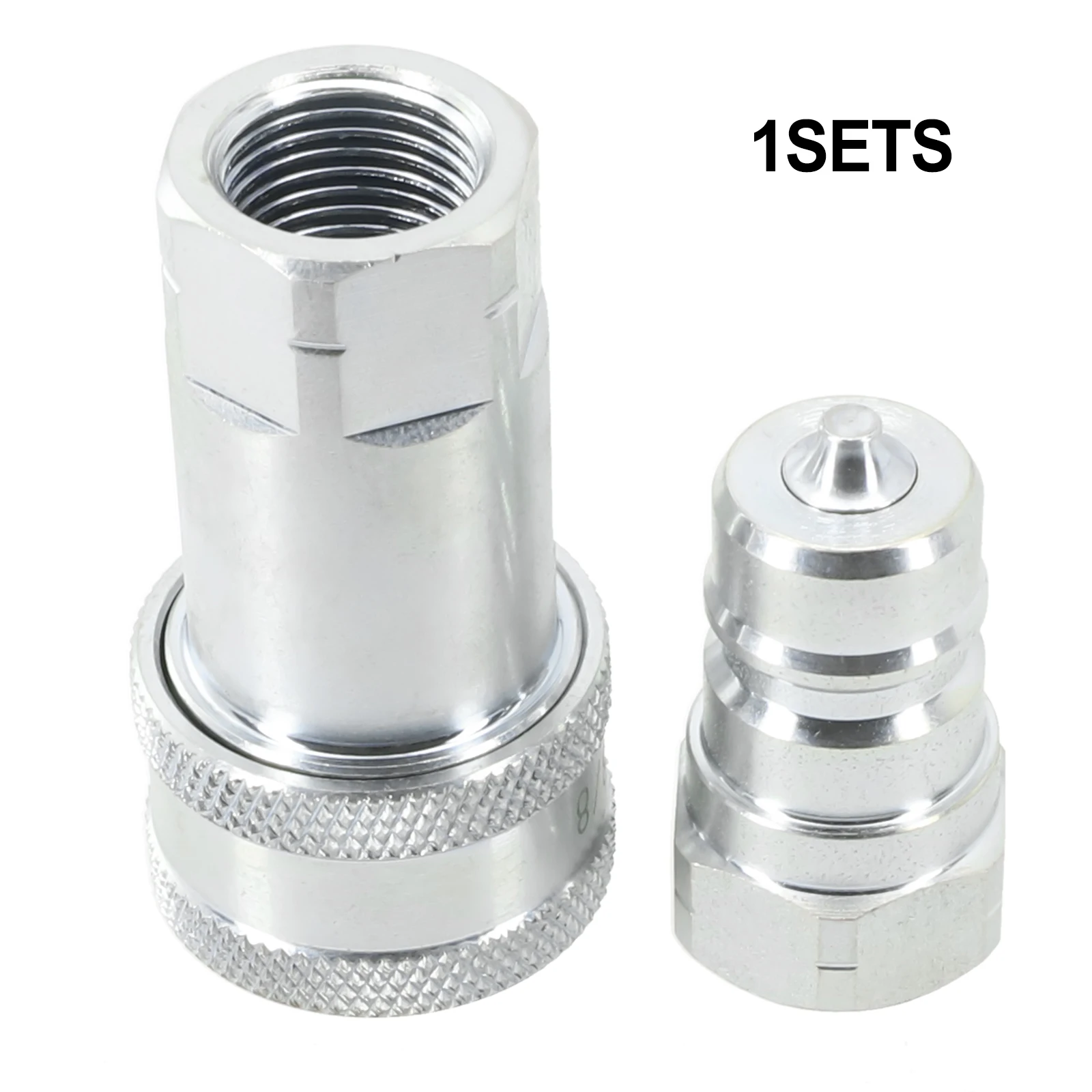 1pc ISO-A Threaded NPT Joint Quick Release Fitting NPT ISO A Hydraulic Coupling Connector Quick-change Oil Pipe Connection