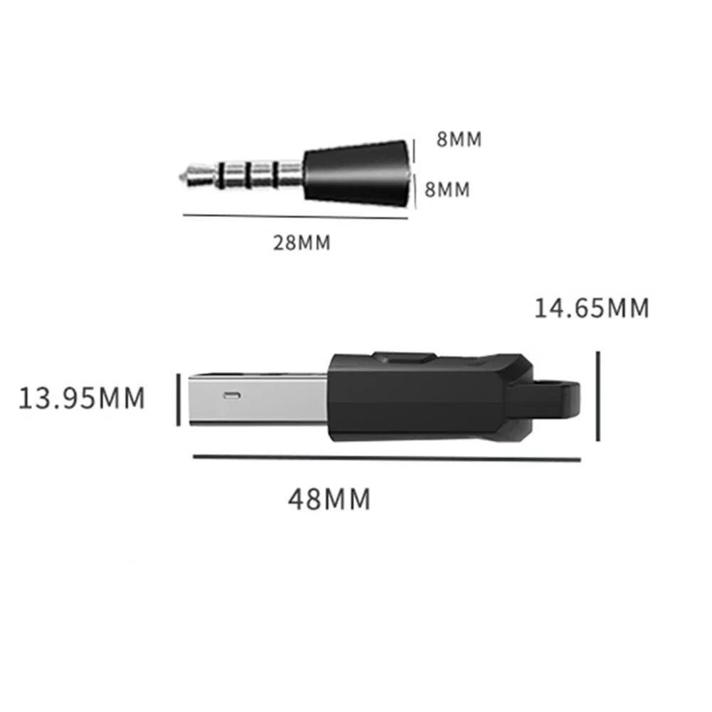 For PS5 Wireless Bluetooth Audio Adapter USB Receiver Adapter Wireless Audio Headphone Adapter Transmitter For PS5 Game Console