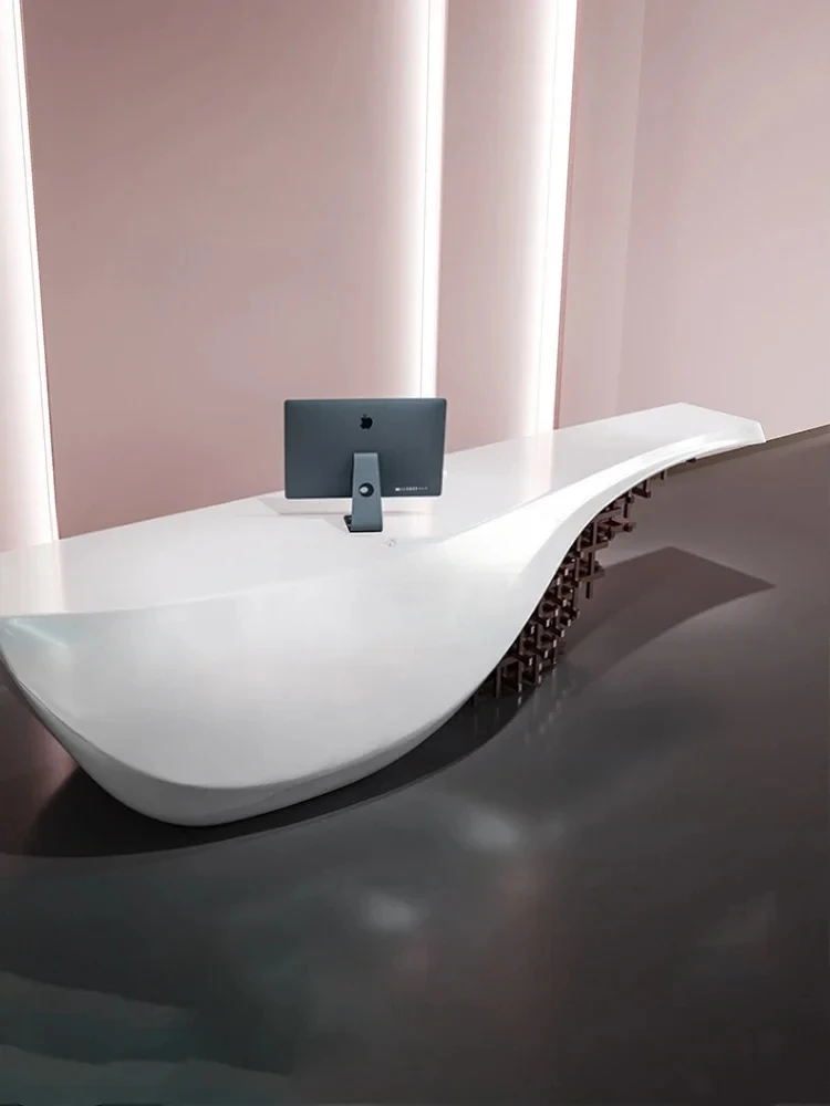 

Hotel Cashier Company White Counter Desk