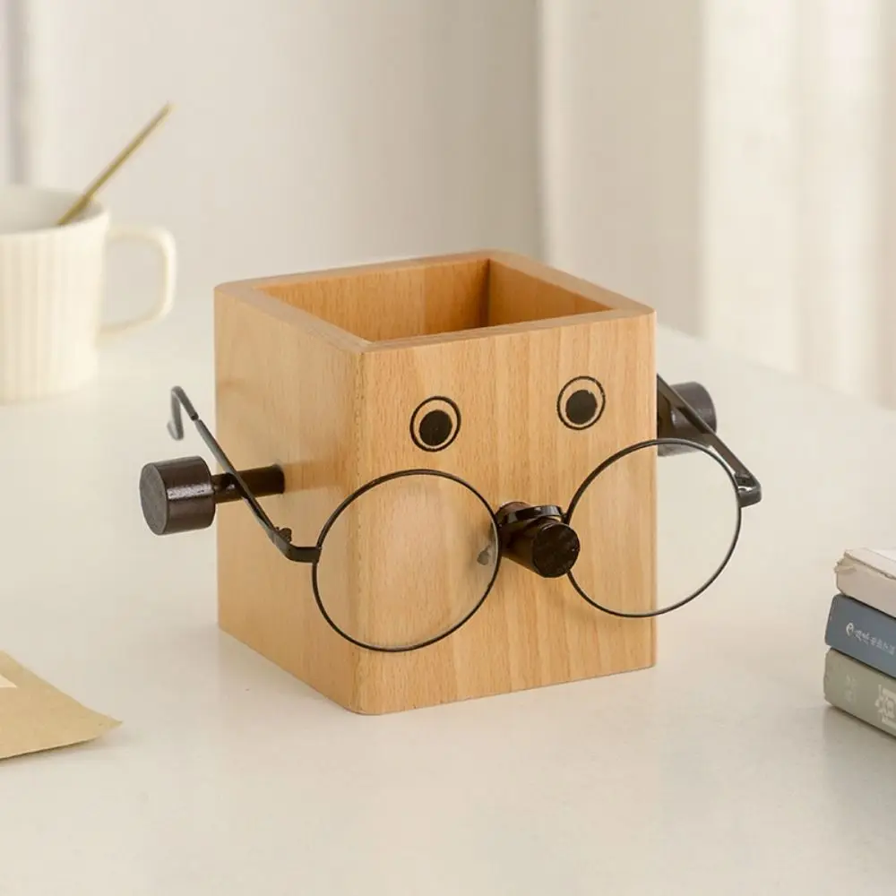 

Eyeglass Frame Ganizer Makeup Brush Holder Storage Box Household Robot Pen Holder Large Capacity Portable