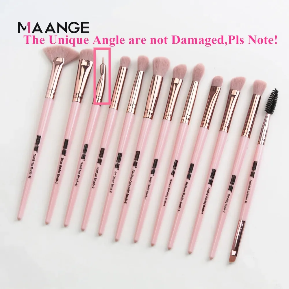 MAANGE Pro 3/5/12 adet/lot makyaj fırça seti göz farı karıştırma Eyeliner kirpik kaş fırçalar makyaj yeni