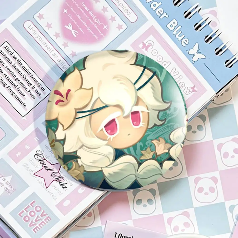 Run Kingdom W-White l-lily C-Cookie Laser Badge Applicable For Backpack Clothes Hats Decor Creative Accessories view 5