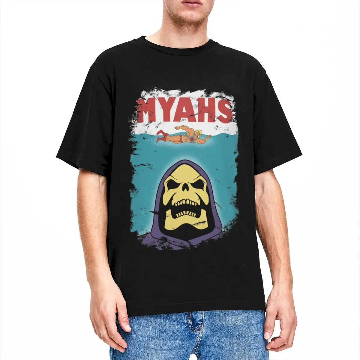 Masters Of The Universe Skeletor He-Man MYAHS Shirt Accessories for Men Women Cotton Fashion T-Shirts O Neck Tees