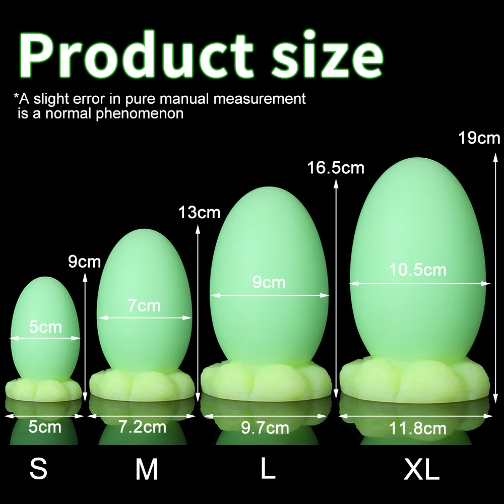 Super big dragon eggs anal plug,Nightglowing anal pull beads,Sex toys for women/men,Soft silicone material,Massage Masturbation