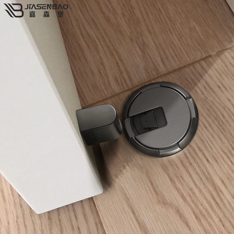 Heavy Duty Magnetic Door Stopper Mechanical Door Stop Adjustable Door Holder Non-punch Sticker Furniture Door Hardware