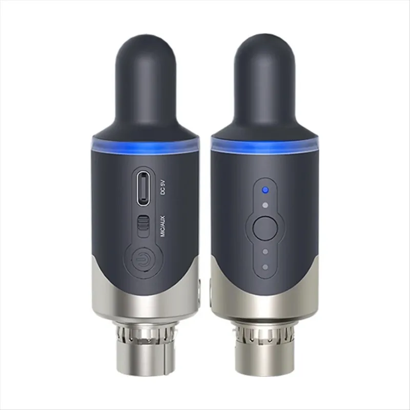 

A07I New UHF Wireless Mic Adapter XLR Transmitter & Receiver Converter Wireless Mic Rechargeable for Live Interview/Studio 2025