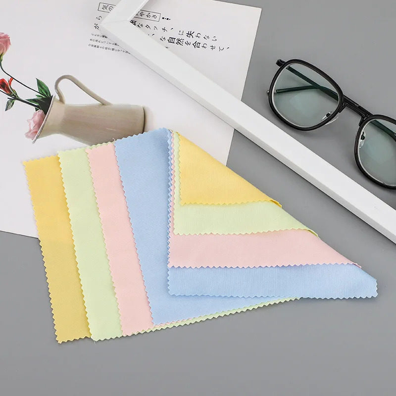 5/10/20Pcs Soft Chamois Glasses Cleaner Eyeglasses Microfiber Clean Cloth for Mobile Phone Screen Lens Cleaning Wipes Tools