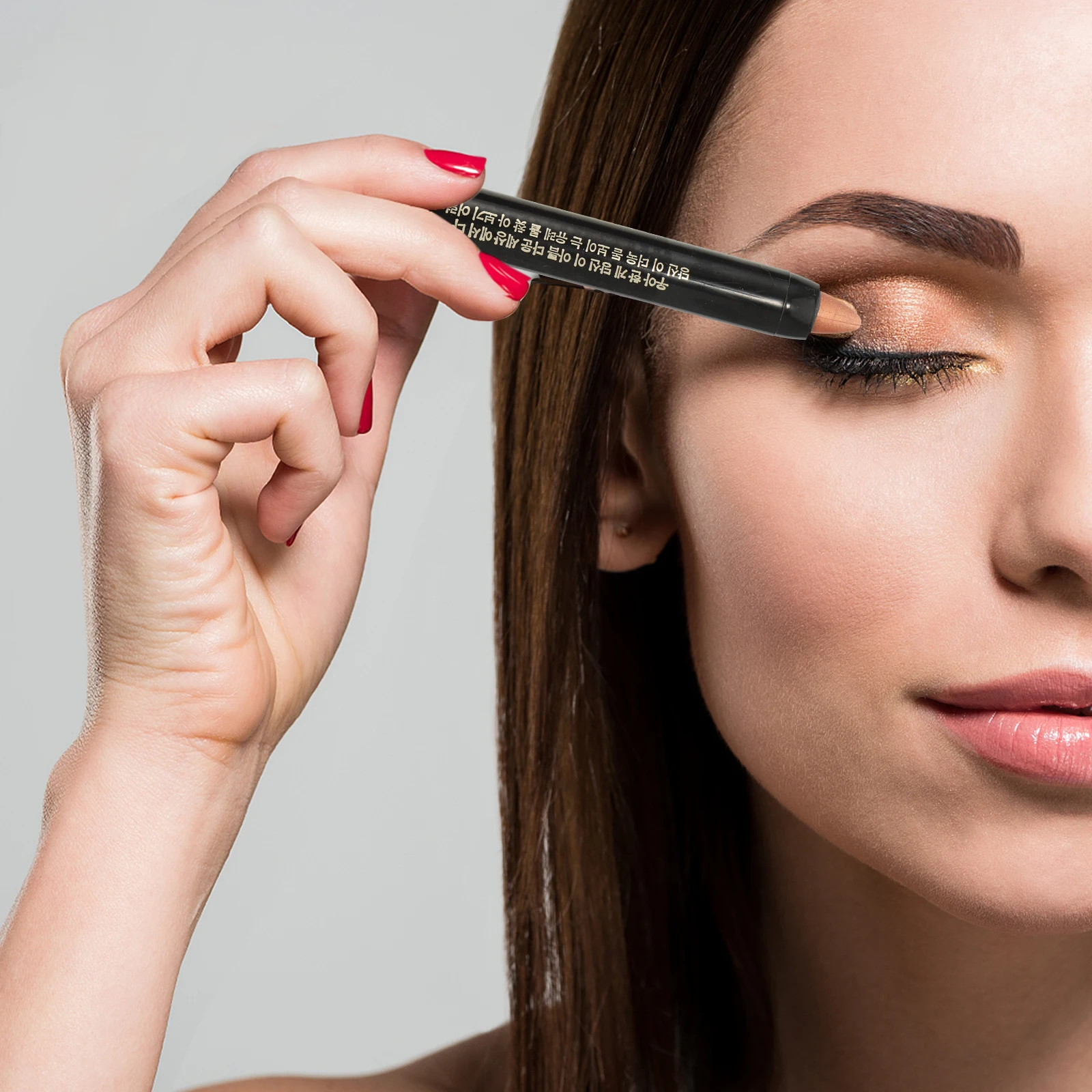 5Pcs 아이 섀도우 스틱 쉬머 글리터 다채로운 휴대용 메이크업 크레용 오래 지속되는 아이 섀도우 도구 다채로운 아이 섀도우 스틱