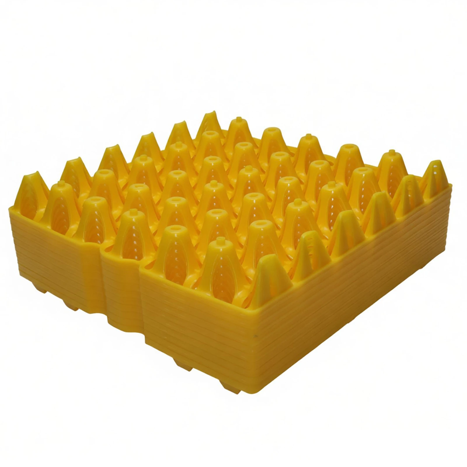 10 Pcs Farm Egg Tray 288*288*48mm Egg Tray Transportation And Storage Of Eggs Recycling Plastic Material Egg Trough Depth 36mm
