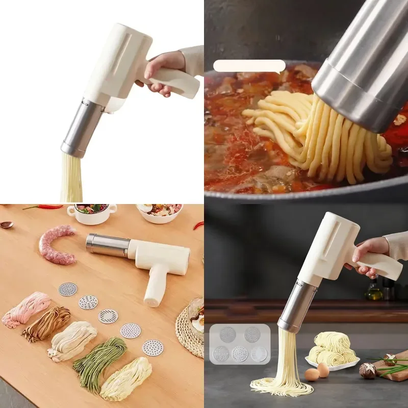 for  Design Handheld Electric Noodle Machine Portable Pasta Maker Kitchen Tool  Homemade Noodles Spaghetti