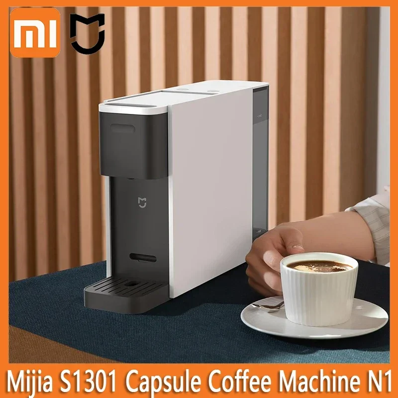 Xiaomi Mijia Capsule Coffee Machine S1301 Coffee Makers Espresso Power-off Protection Capsule Espresso Coffee Maker N1