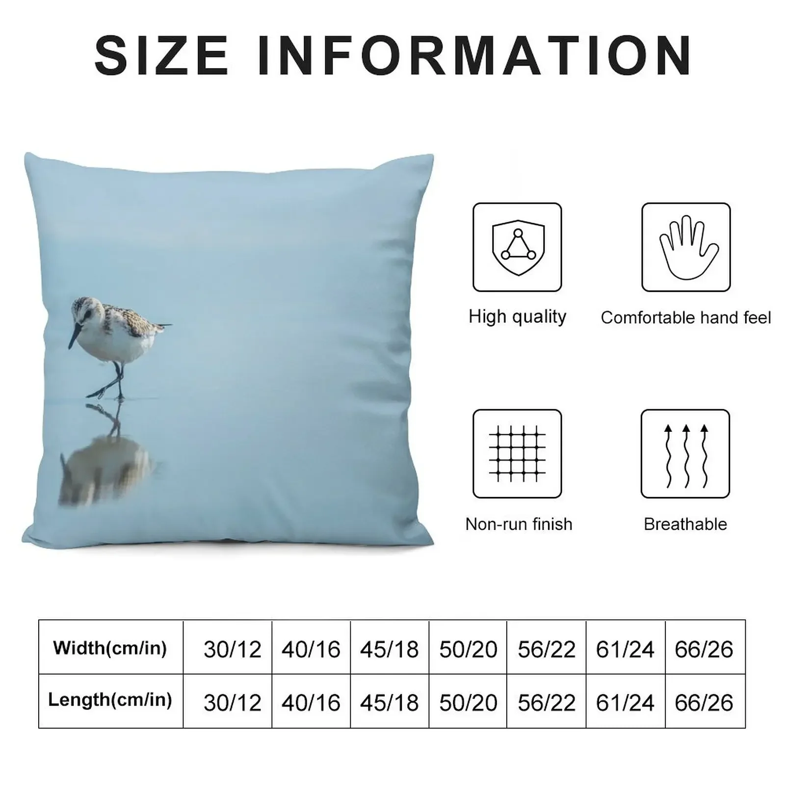 Sandpiper Throw Pillow Decorative Cushions Sofa Decorative Covers pillow