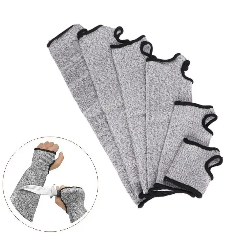 1Pc NEW Level 5 HPPE Cut Resistant Anti-Puncture Work Protection Arm Sleeve Cover Arm Warmers Elbow Wrist Guard Safety Protecter