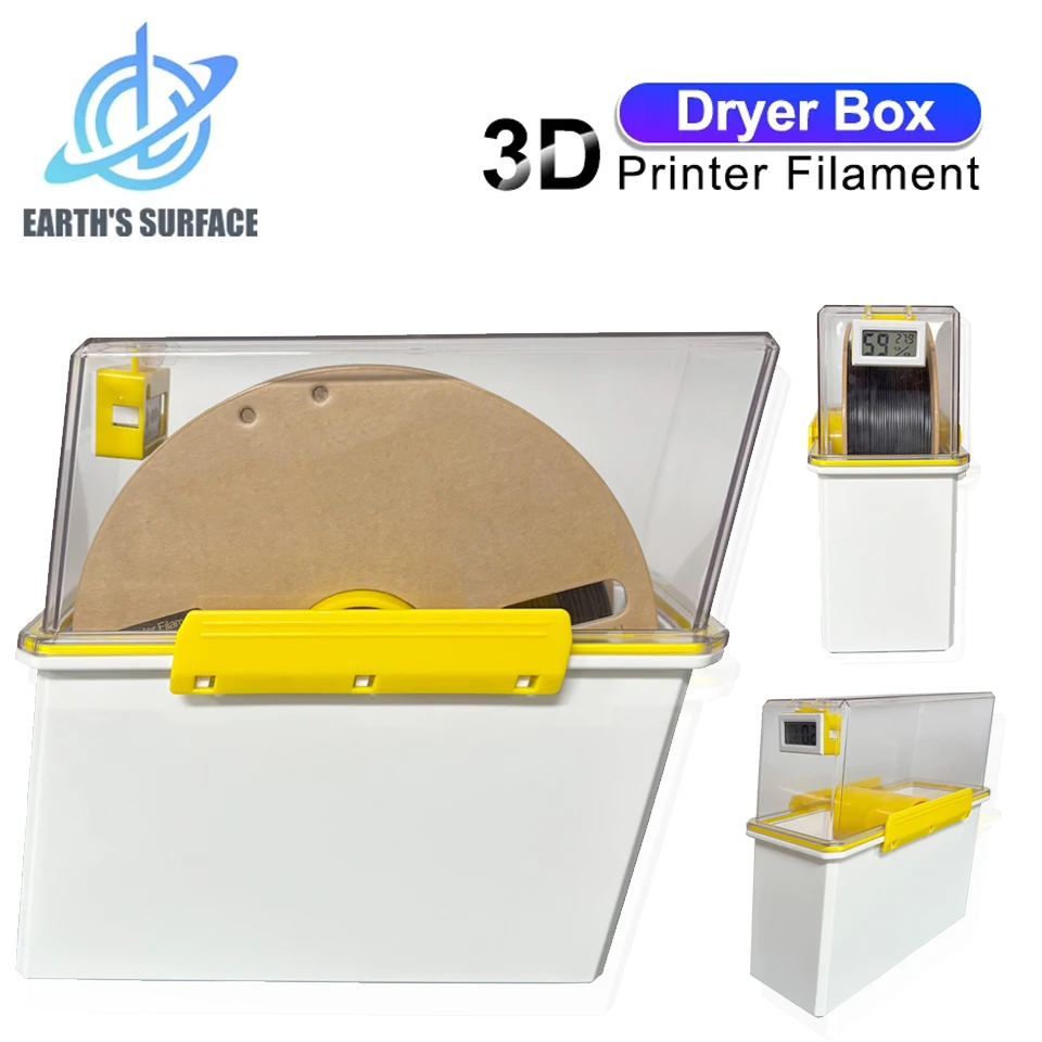 

3D Printer Parts Filament Dryer Box Airtight And Moisture-Resistant Real-Time Monitoring for 3D Printer Tools Storage Box Holder