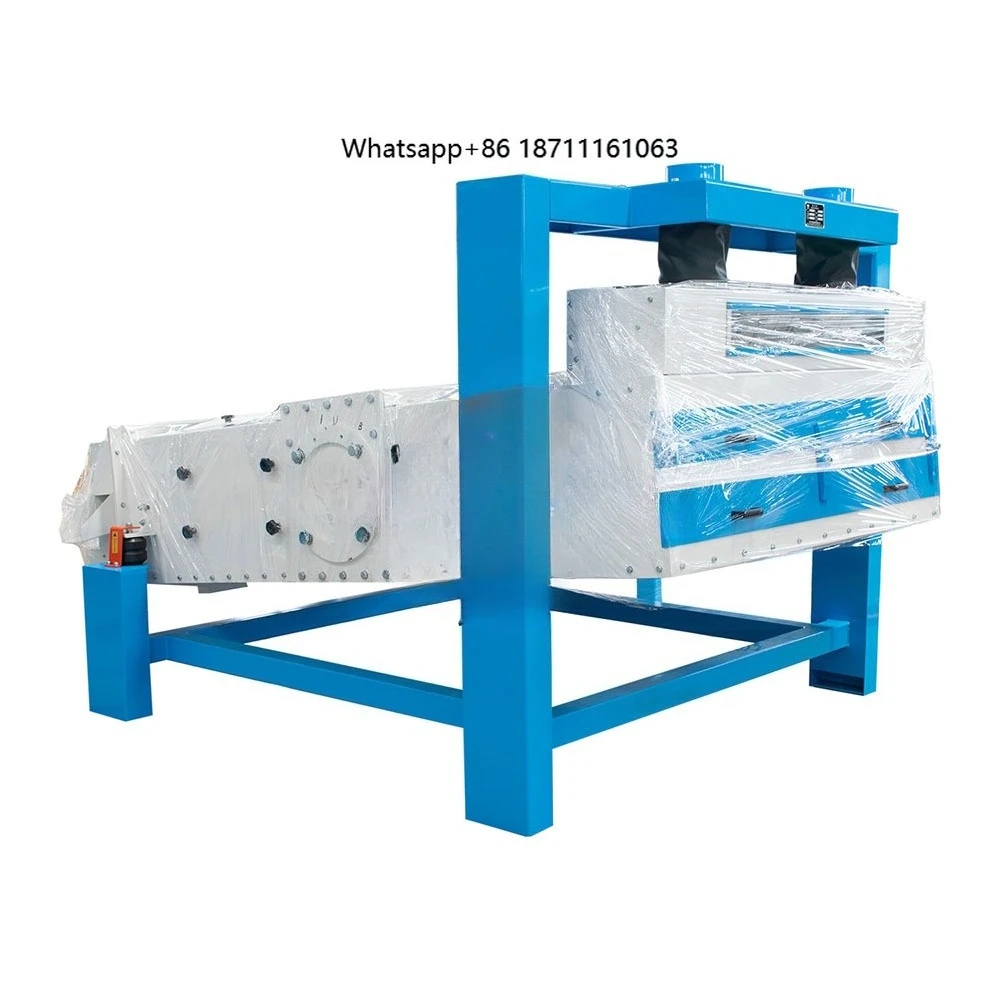 Flax Seed Sunflower Seeds Wheat Corn Cleaning Grain Sifting Machine Vibration Separator