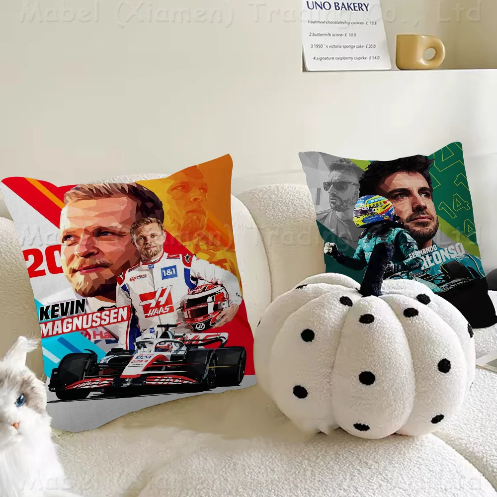 2023 Pop Sports F1 Legend Racing Maple Design Cushion Cover Happy Autumn Harvest Decor Holiday Decorati Pillow Cover