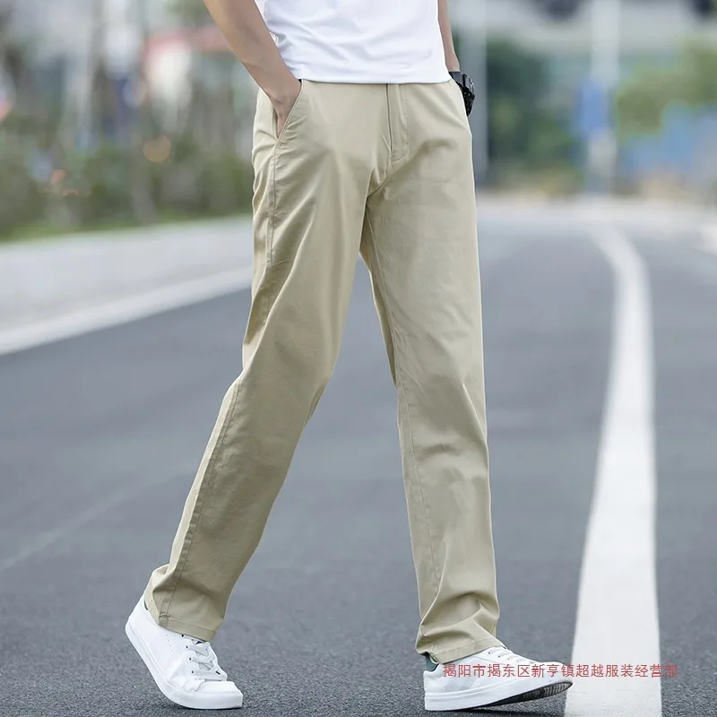 

Casual Pants Men's New Straight Loose Trousers Summer Business Men's Trousers Thin