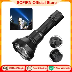 Sofirn SF26 21700 Lanterna tática 2000lm 964m Tocha recarregável USB C de longo alcance com interruptor de cauda dupla IPX-8