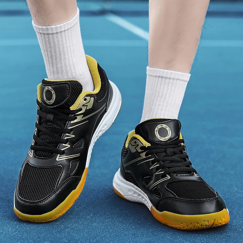 Sepatu latihan tenis meja pria dan wanita, sepatu latihan dalam ruangan, sepatu tenis meja bersirkulasi uniseks