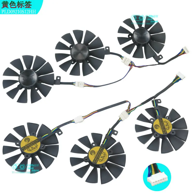 Neue Frame Shell Cooling Fans T 129215 SU PLD09210S12HH Neues Original für ASUS STRIX Raptor GTX980Ti R9 390X R9 390 Grafikkarte