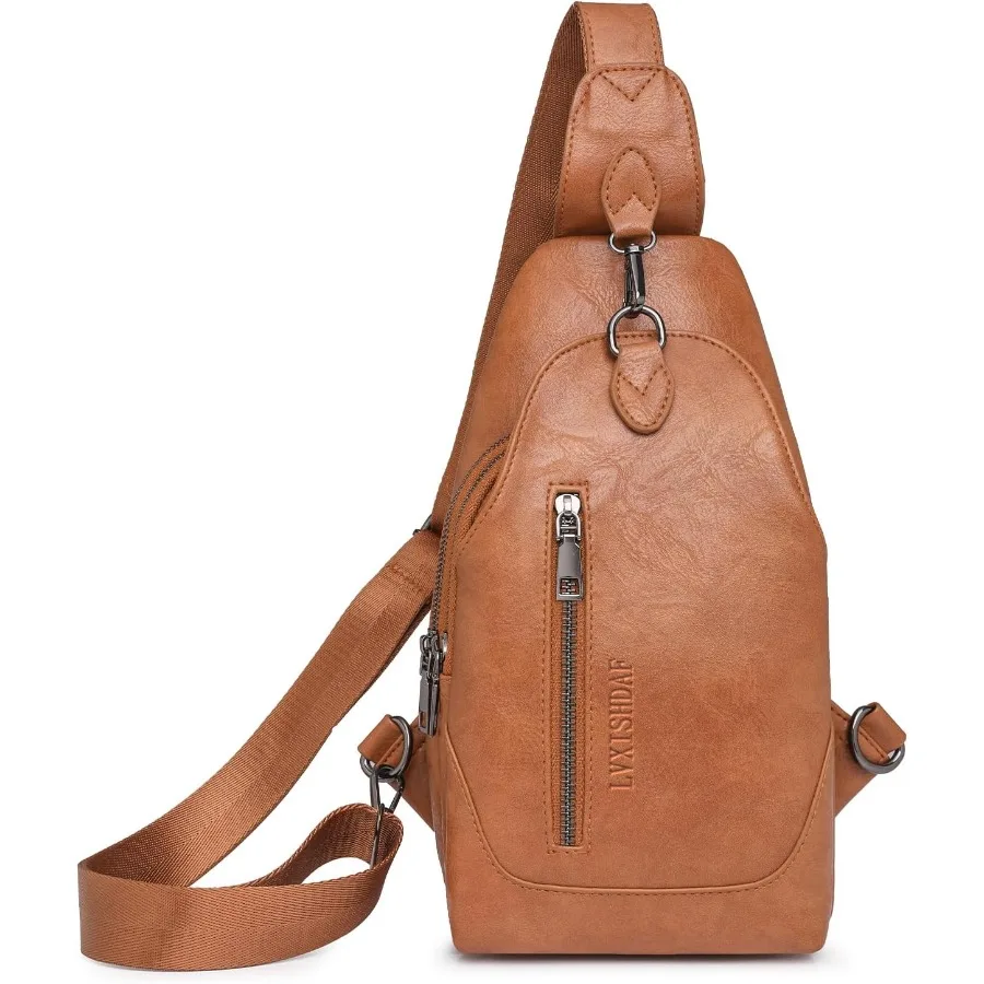 Bolso bandolera pequeño para mujer en cuero vegano, riñonera versátil, bolsos cruzados para mujer con cinturón de guitarra ajustable, adecuado B