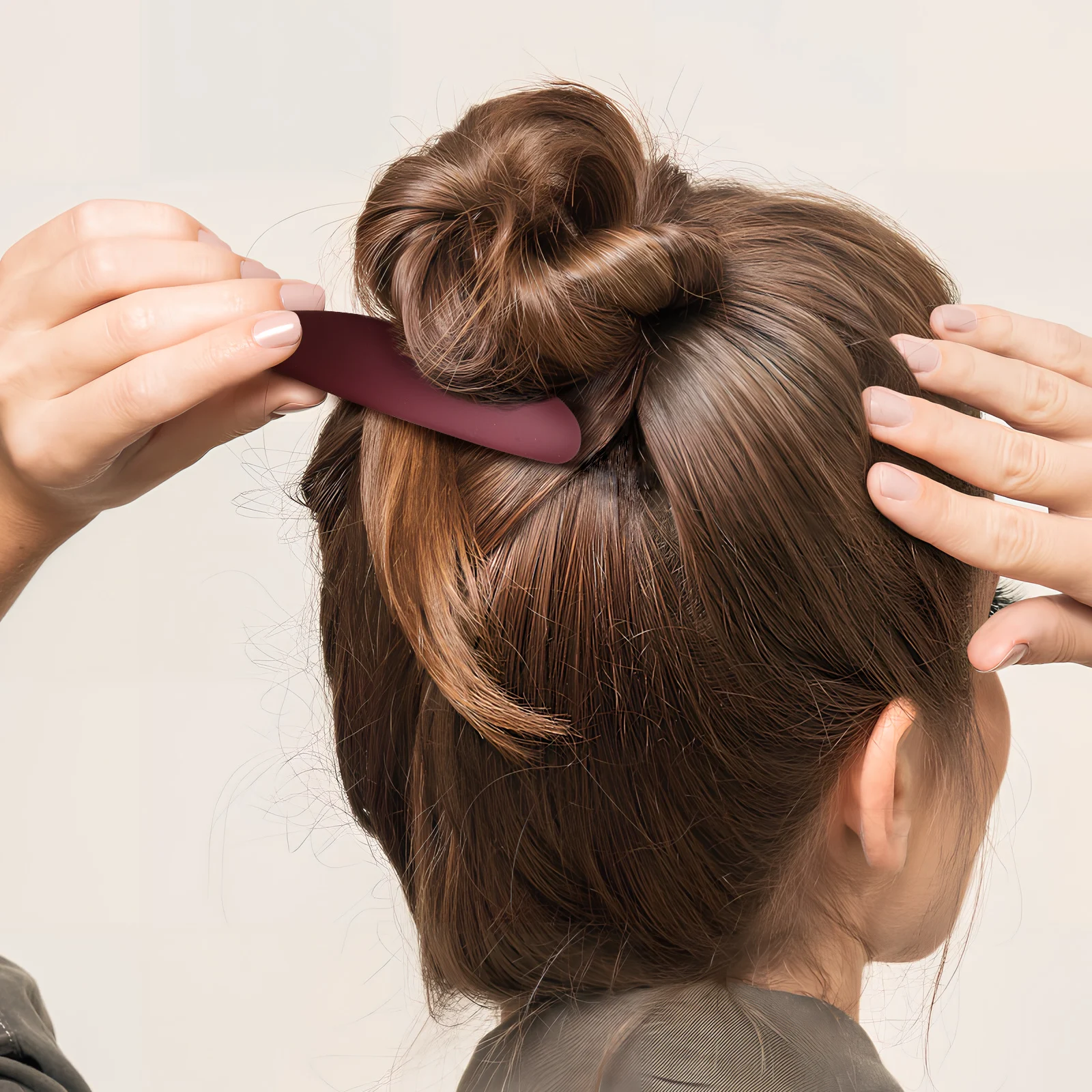 

4 шт., аксессуары для волос с хвостиком, французские заколки для женщин и девочек, изогнутая удобная безопасная застежка, универсальные прически для особых случаев