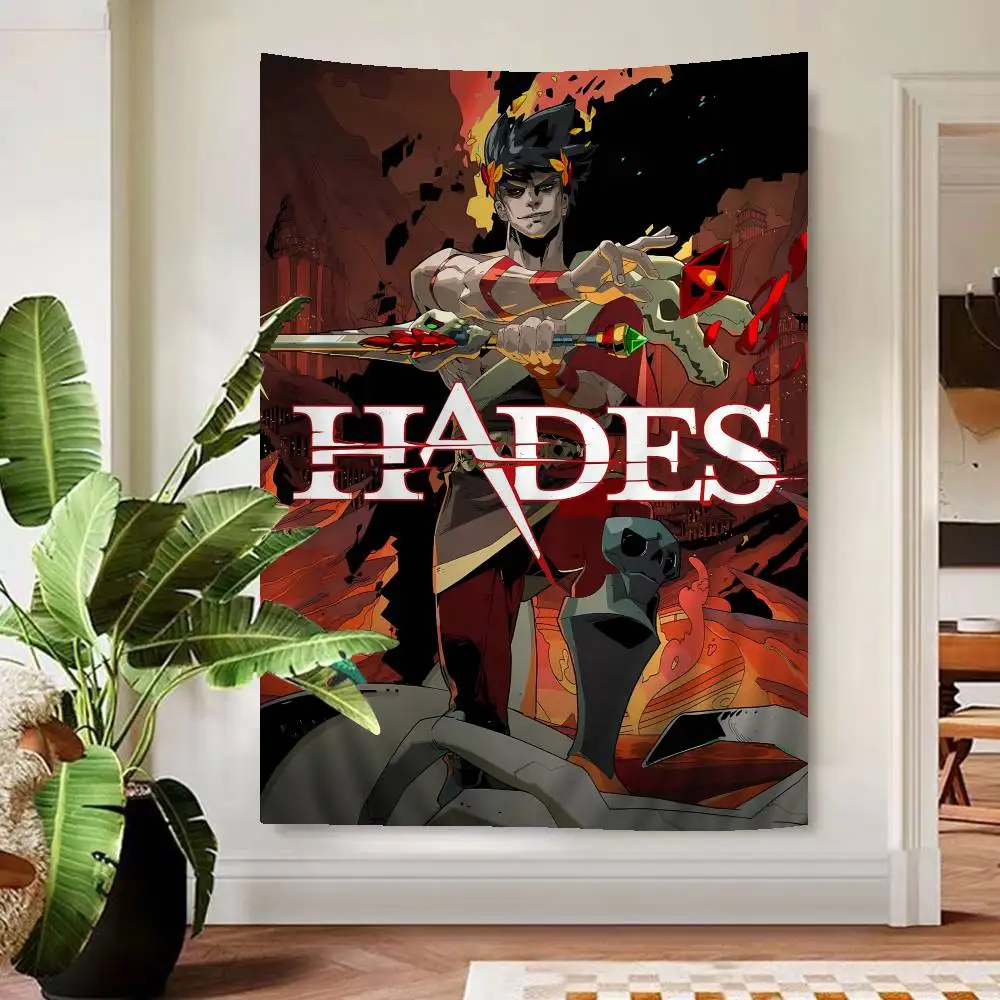 Cool Game Hades Tapestry Art Printing Cheap Hippie Wall Hanging Bohemian Wall Tapestries Mandala Art Home Decor