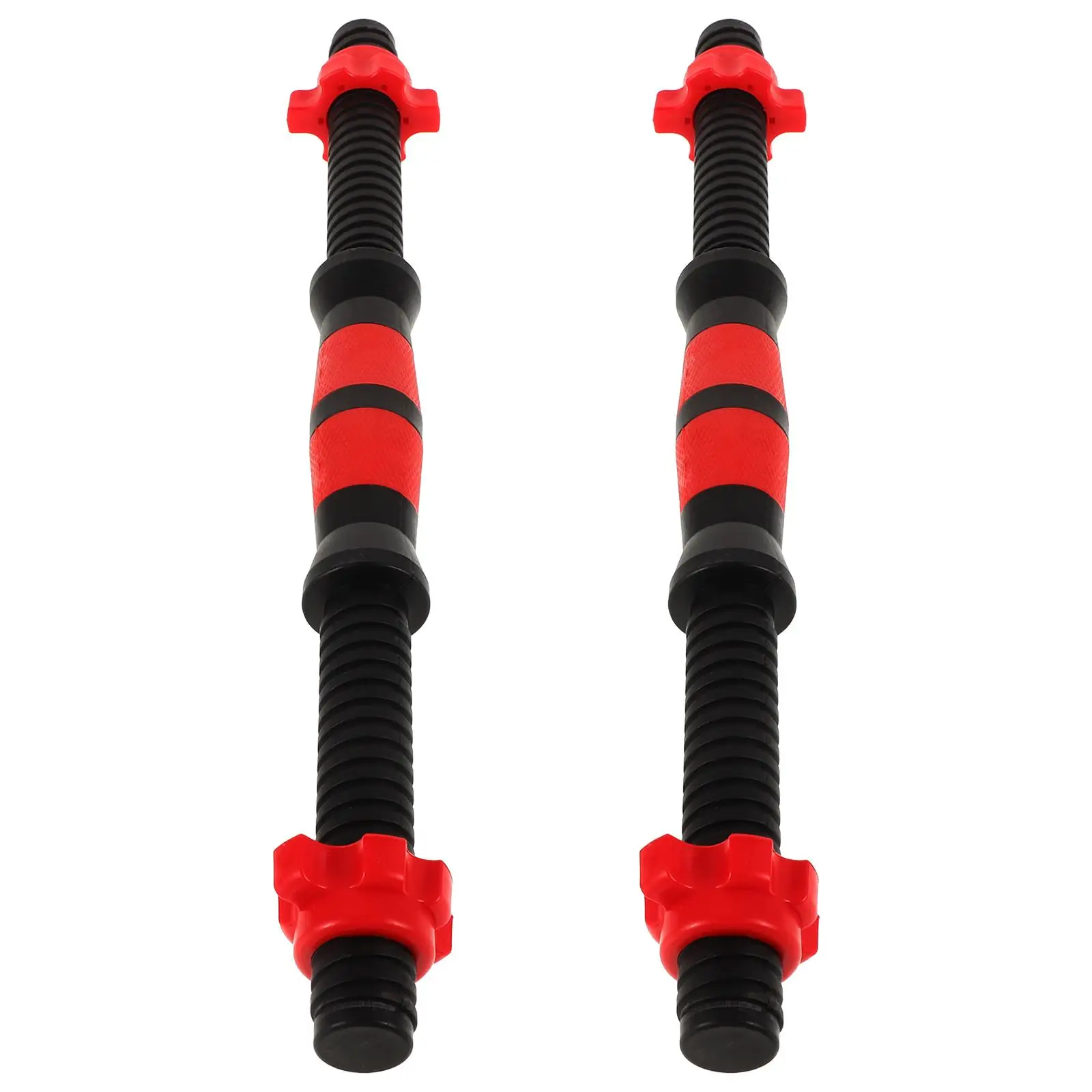 

2 Pcs Dumbbell Bars Barbell Handle Knurled Weight Lifting Spinlock Collar Handles