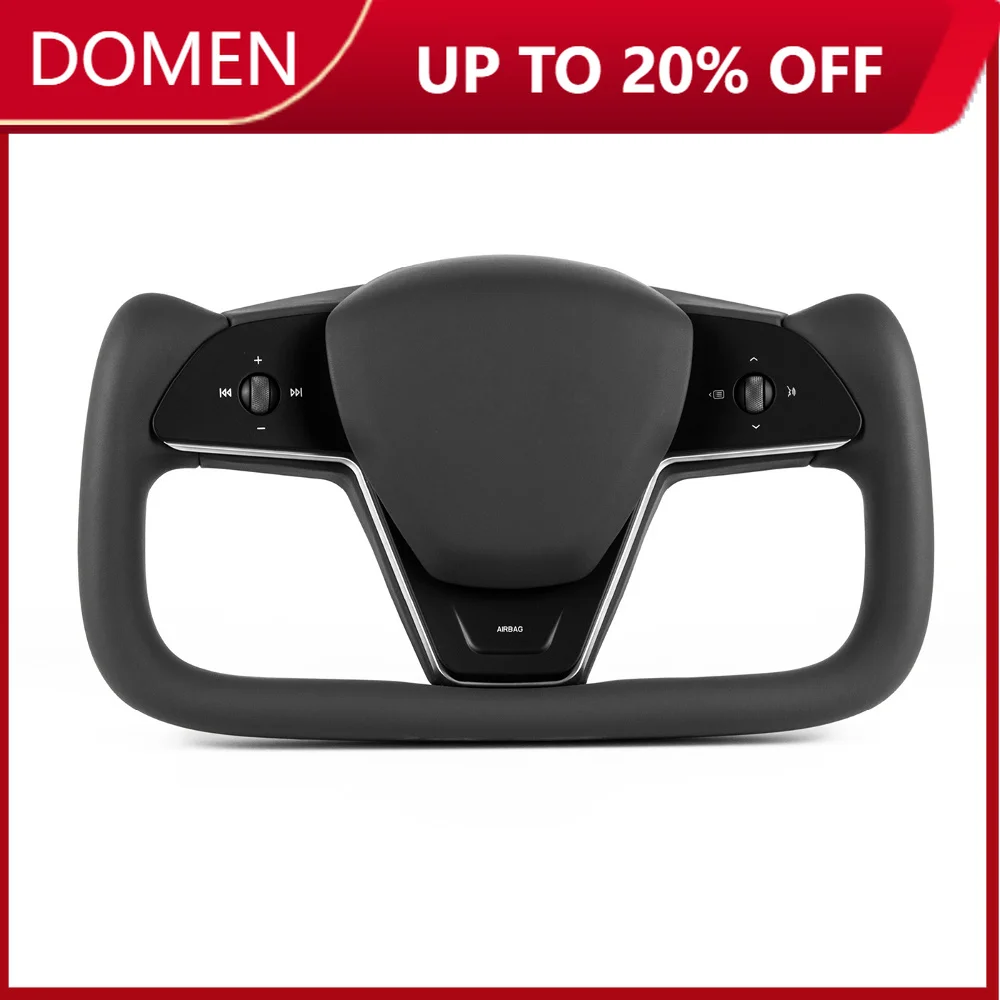 Yoke Handle Model Y/3 Heating Steering Wheel Model-X-Style For Tesla Personalized Racing Leather Customized Model Y/3 2017-2024