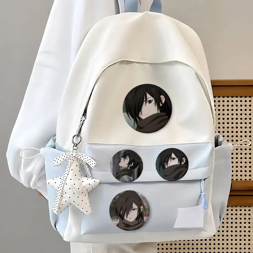 A-Dororo Cute Cool Round Pin Badge Set For Anime Game Music Cartoon Fans Backpack Denim Jacket Hat Decoration
