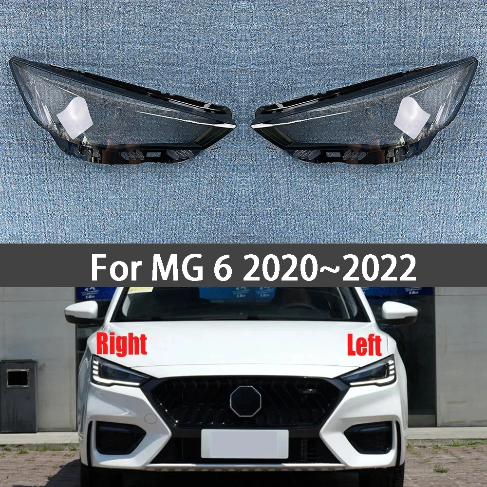 

Для MG 6 2020 ~ 2022 автомобильная передняя фара, крышка абажура, крышка фары, крышки фары, стеклянные крышки корпуса линз