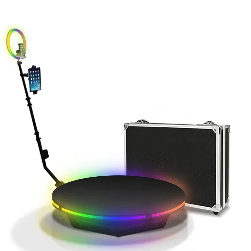 

Rotation Spinner Wireless Reverse Spin Spinner With Led Lights Reverse Spin Move Around Kit 360 Photo Booth Stand Photobooth