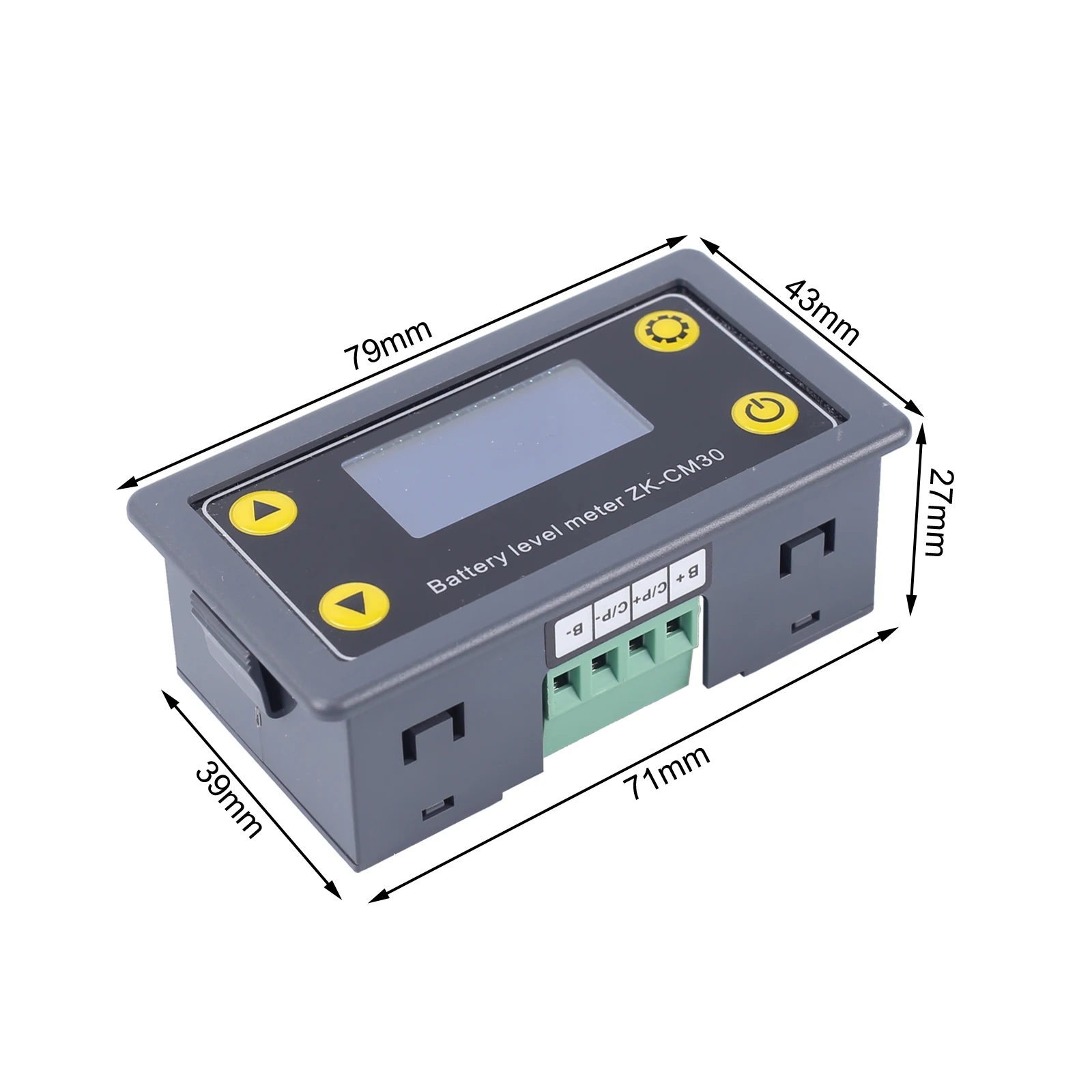 Coulometer Battery Voltage Monitor Lead-acid Capacity Coulomb Meter 30A Charge Discharge Protection Controller 6-60V LCD Display