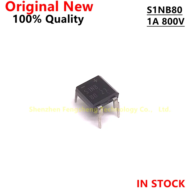 

(10pcs) S1NB80 Rectifier Bridge DIP-4 1A800V Inline Rectifier Bridge in stock