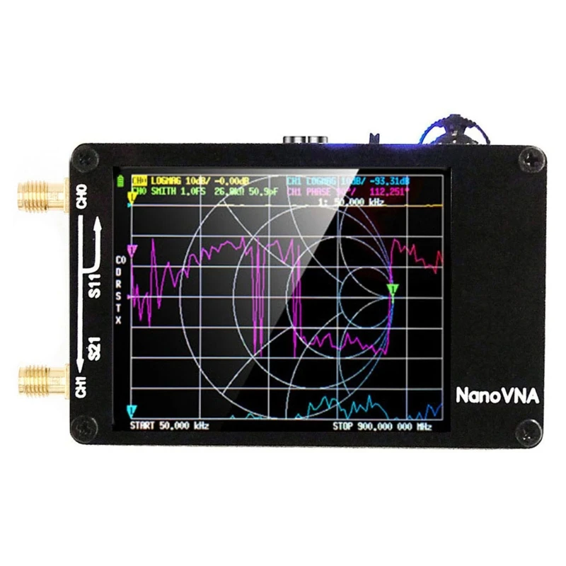 

ipiip HW3.6 10KHz-1.5Ghz Analyzer Card Slot Supprt 32G Digital Tester Measuring S Parameter,Smith Chart,