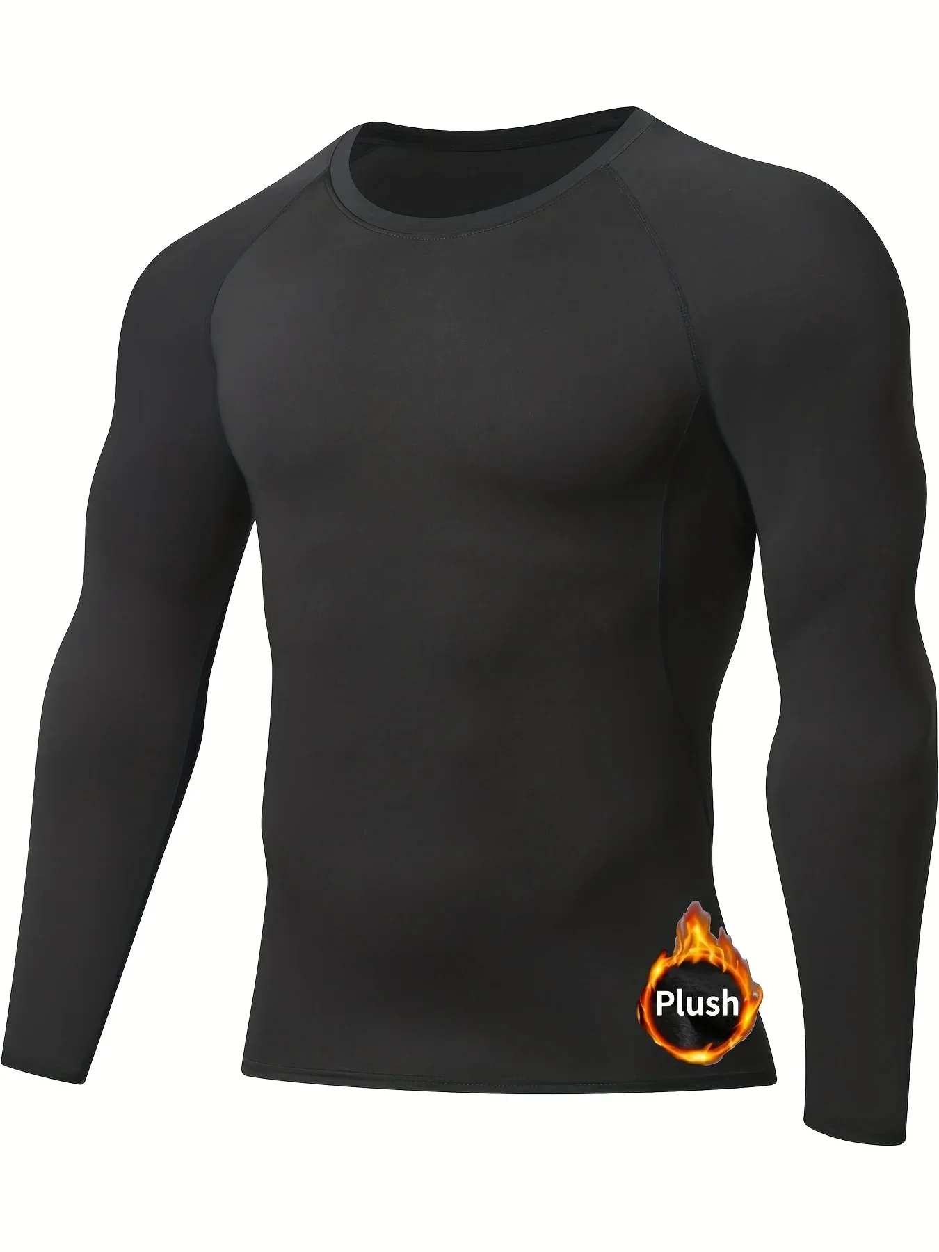 Men's training suits, warm tight long-sleeved shirts and long pants, elastic sportswear, training gym jogging yoga